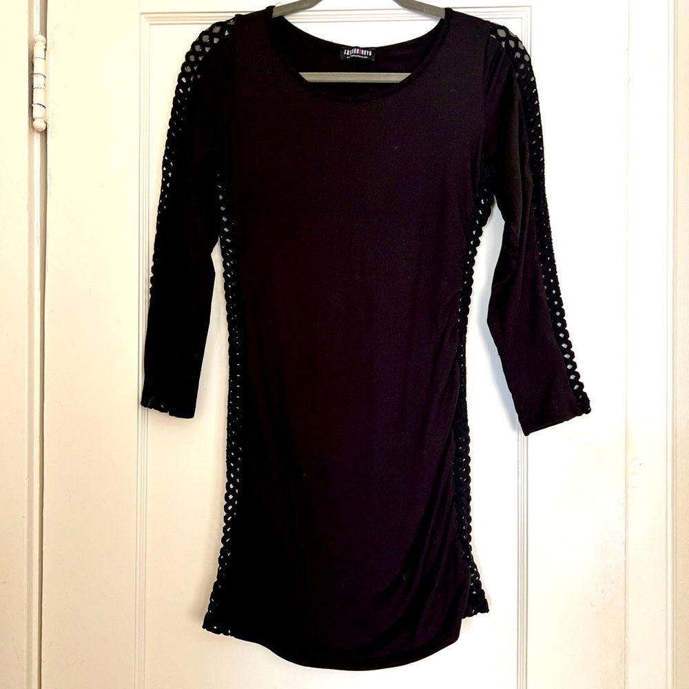 Fashion Nova Black Club Dress